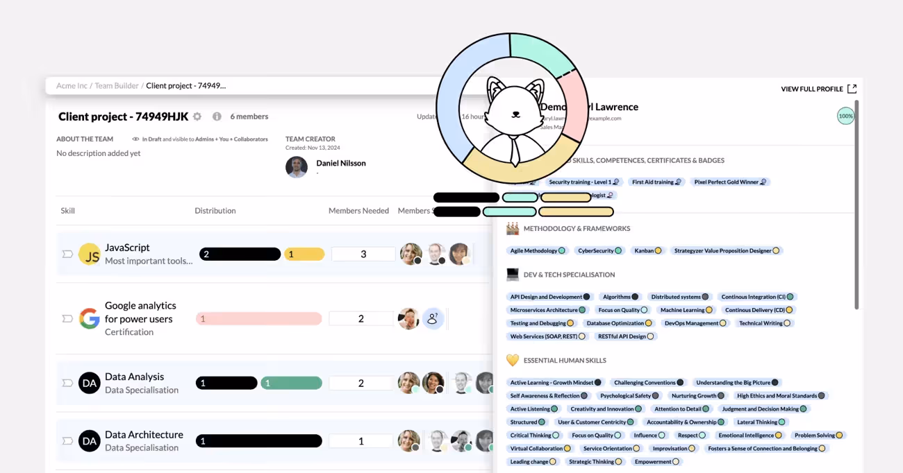 New skills report and quick views + improved skills validation