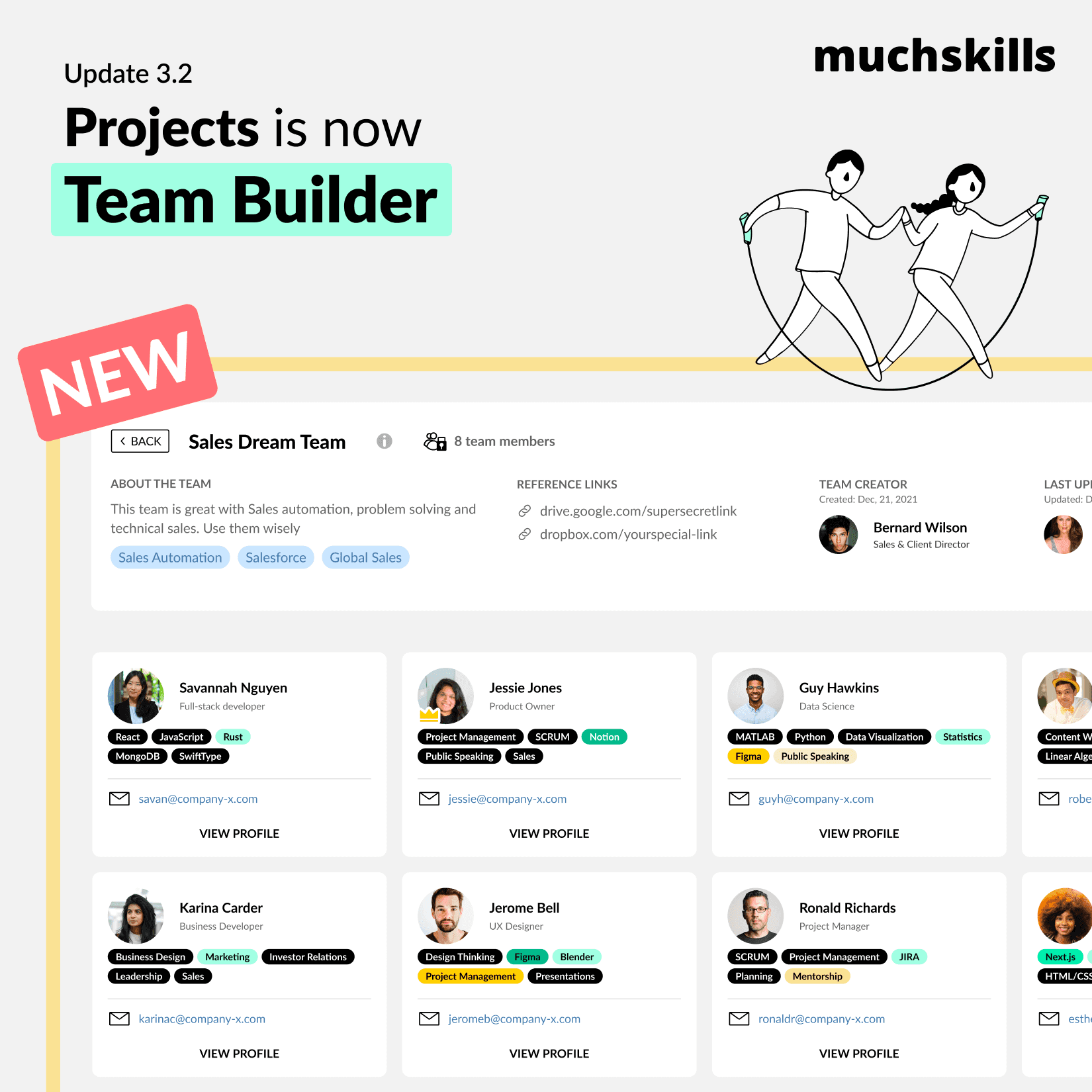 Build a dream team every single time with MuchSkills’ Team Builder